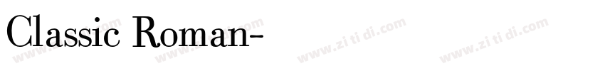Classic Roman字体转换